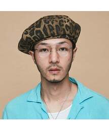 MILLIONAIRE HATS（ミリオネアハット）の「LEOPARD COTTON BERET（ハンチング/ベレー帽）」