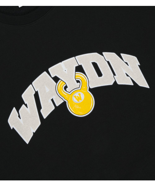 WAYDN（ウェイドゥン）の「ケトルベル オーバーサイズ スウェット ブラック（スウェット・メンズ・その他・M/L/XL）」の4枚目の写真