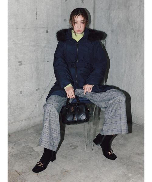 Te chichi（テチチ）の「【宮本茉由着用】グレンチェックスラックス（その他パンツ・レディース・チャコールグレー/ブラック・F）」の2枚目の写真