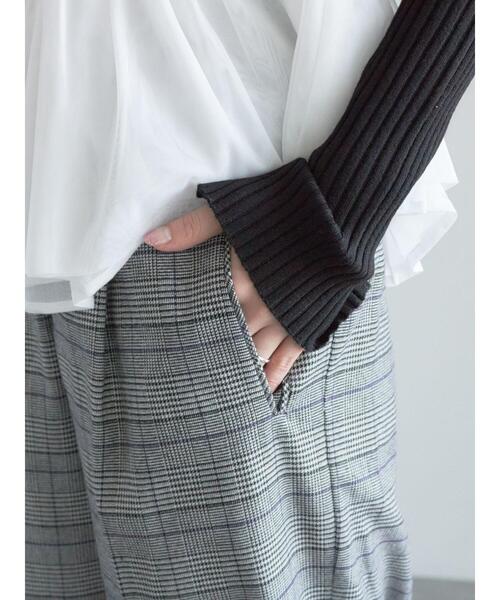 Te chichi（テチチ）の「【宮本茉由着用】グレンチェックスラックス（その他パンツ・レディース・チャコールグレー/ブラック・F）」の10枚目の写真