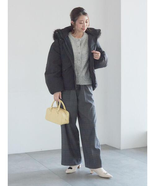 Te chichi（テチチ）の「【宮本茉由着用】グレンチェックスラックス（その他パンツ・レディース・チャコールグレー/ブラック・F）」の12枚目の写真