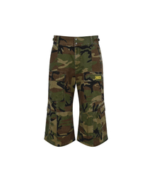 ALL EYES DOWN（オール アイズ ダウン）の「FLARE CARGO BERMUDA PANTS (CAMO)（その他パンツ）」