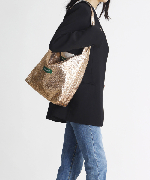 GREEN STUFF（グリーンスタッフ）の「seem full bag 62 - glitter texture rose gold（ショルダーバッグ・レディース・その他・FREE）」の5枚目の写真