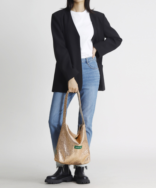 GREEN STUFF（グリーンスタッフ）の「seem full bag 62 - glitter texture rose gold（ショルダーバッグ・レディース・その他・FREE）」の6枚目の写真
