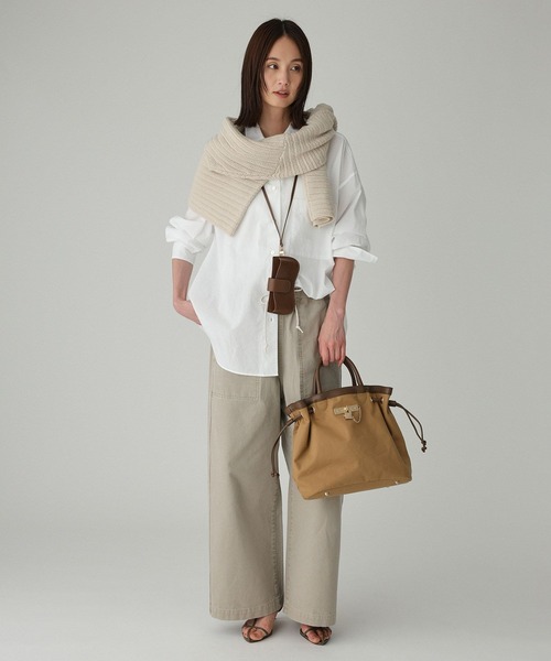 BABYLONE(バビロン)の「コットンローンシャツ(シャツ/ブラウス・レディース・ライム/ピンク/ベージュ/オフホワイト・フリー)」の19枚目の写真