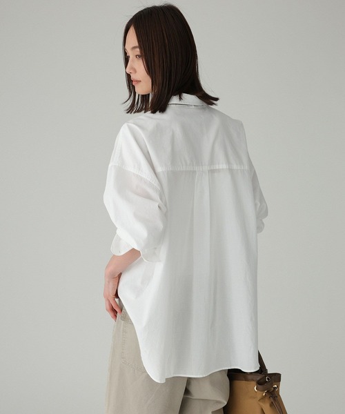 BABYLONE(バビロン)の「コットンローンシャツ(シャツ/ブラウス・レディース・ライム/ピンク/ベージュ/オフホワイト・フリー)」の13枚目の写真