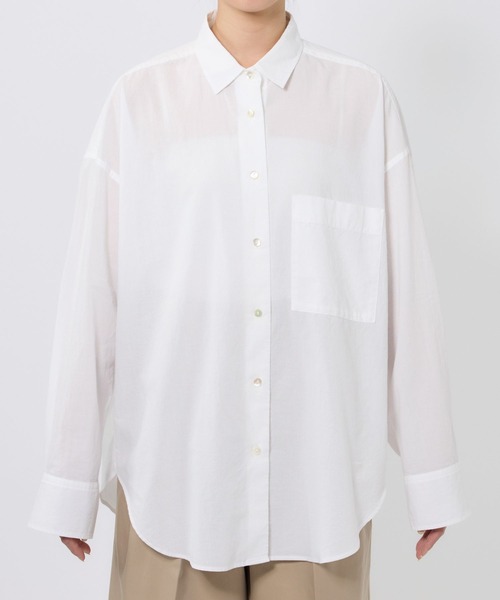 BABYLONE(バビロン)の「コットンローンシャツ(シャツ/ブラウス・レディース・ライム/ピンク/ベージュ/オフホワイト・フリー)」の14枚目の写真