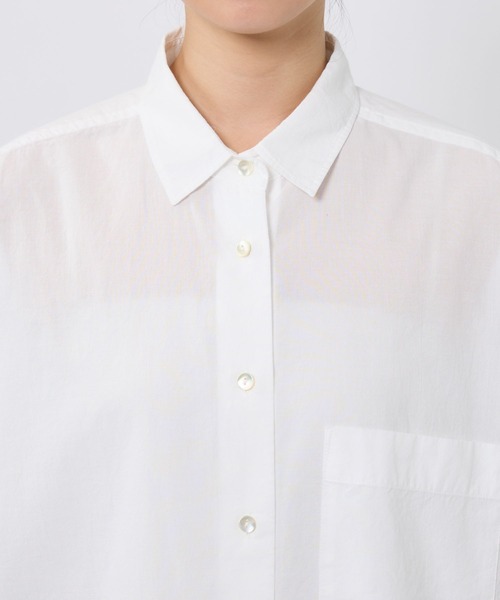 BABYLONE(バビロン)の「コットンローンシャツ(シャツ/ブラウス・レディース・ライム/ピンク/ベージュ/オフホワイト・フリー)」の18枚目の写真