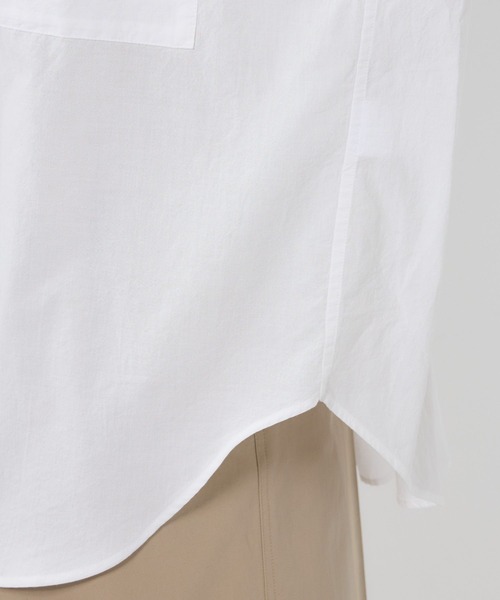 BABYLONE(バビロン)の「コットンローンシャツ(シャツ/ブラウス・レディース・ライム/ピンク/ベージュ/オフホワイト・フリー)」の10枚目の写真