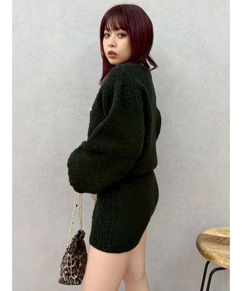 EVRIS（エヴリス）の「bijouシャギーニットロンパース（つなぎ/オールインワン・レディース・ホワイト/ブラック/グレー・FREE）」の14枚目の写真