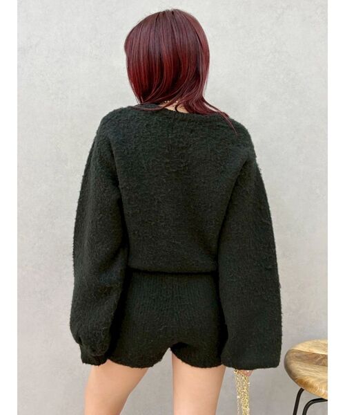 EVRIS（エヴリス）の「bijouシャギーニットロンパース（つなぎ/オールインワン・レディース・ホワイト/ブラック/グレー・FREE）」の15枚目の写真