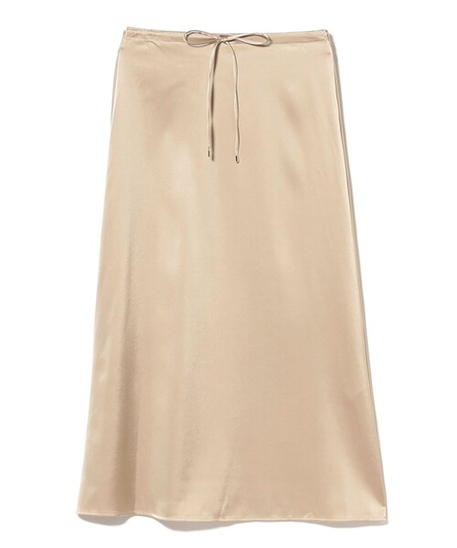 Demi-Luxe BEAMS（デミルクス ビームス）の「【4/2値下げ】トリアセ ポリエステル フラットサテン スカート（スカート・レディース・ベージュ/ネイビー・36/38）」の5枚目の写真
