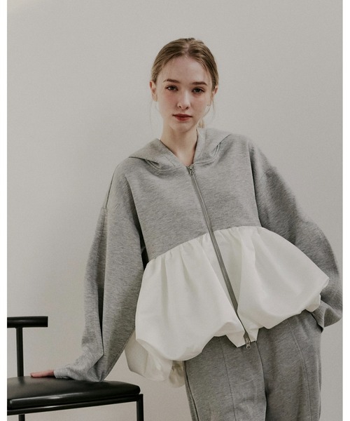 moi tytto(モイテュット)の「バルーンスウェットパーカー(パーカー・レディース・ナチュラル/グレー/ブラック・FREE)」の21枚目の写真