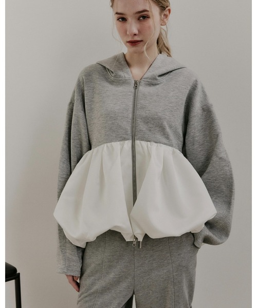 moi tytto(モイテュット)の「バルーンスウェットパーカー(パーカー・レディース・ナチュラル/グレー/ブラック・FREE)」の22枚目の写真