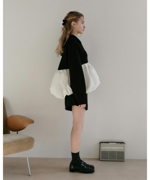 moi tytto(モイテュット)の「バルーンスウェットパーカー(パーカー・レディース・ナチュラル/グレー/ブラック・FREE)」の11枚目の写真