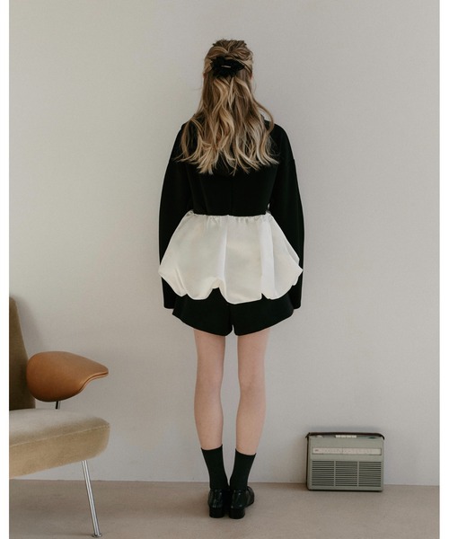 moi tytto(モイテュット)の「バルーンスウェットパーカー(パーカー・レディース・ナチュラル/グレー/ブラック・FREE)」の12枚目の写真