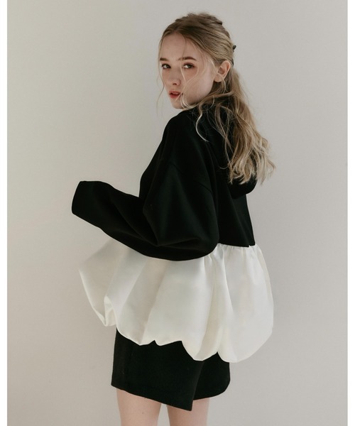 moi tytto(モイテュット)の「バルーンスウェットパーカー(パーカー・レディース・ナチュラル/グレー/ブラック・FREE)」の10枚目の写真