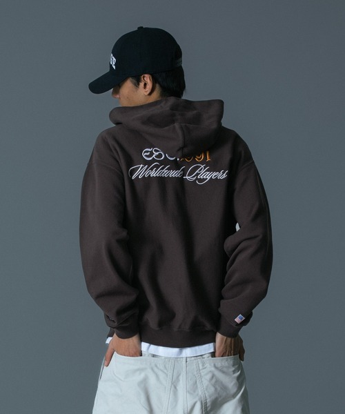 Champion（チャンピオン）の「XLARGE×Champion ZIPUP HOODED SWEATSHIRT（パーカー・メンズ・ブラウン/ブラック/アッシュ/パープル・S/XL/L/M）」の16枚目の写真