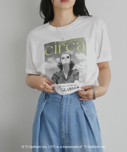 GOOD ROCK SPEED（グッドロックスピード）の「【GOOD ROCK SPEED】LIFE PC/PHOTE TEE（Tシャツ/カットソー・レディース・オフホワイト/ホワイト・MEDIUM）」の2枚目の写真