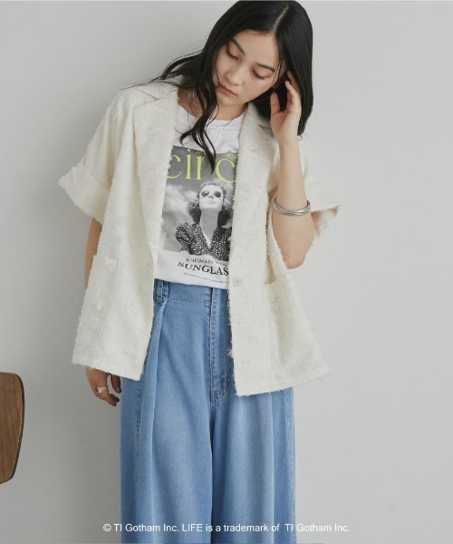 GOOD ROCK SPEED（グッドロックスピード）の「【GOOD ROCK SPEED】LIFE PC/PHOTE TEE（Tシャツ/カットソー・レディース・オフホワイト/ホワイト・MEDIUM）」の19枚目の写真