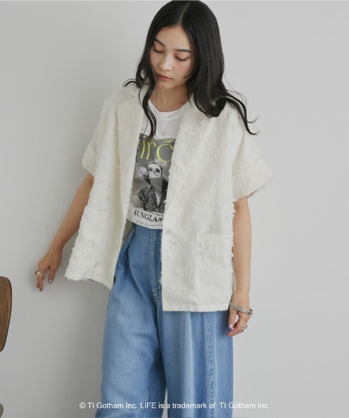 GOOD ROCK SPEED（グッドロックスピード）の「【GOOD ROCK SPEED】LIFE PC/PHOTE TEE（Tシャツ/カットソー・レディース・オフホワイト/ホワイト・MEDIUM）」の20枚目の写真