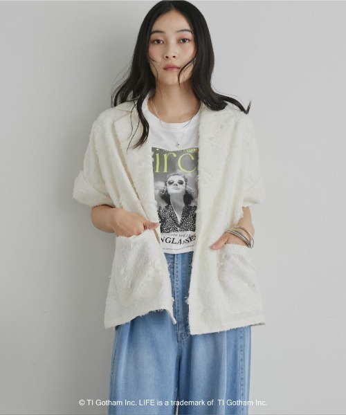 GOOD ROCK SPEED（グッドロックスピード）の「【GOOD ROCK SPEED】LIFE PC/PHOTE TEE（Tシャツ/カットソー・レディース・オフホワイト/ホワイト・MEDIUM）」の21枚目の写真