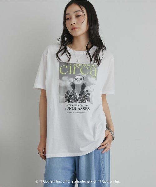 GOOD ROCK SPEED（グッドロックスピード）の「【GOOD ROCK SPEED】LIFE PC/PHOTE TEE（Tシャツ/カットソー・レディース・オフホワイト/ホワイト・MEDIUM）」の3枚目の写真
