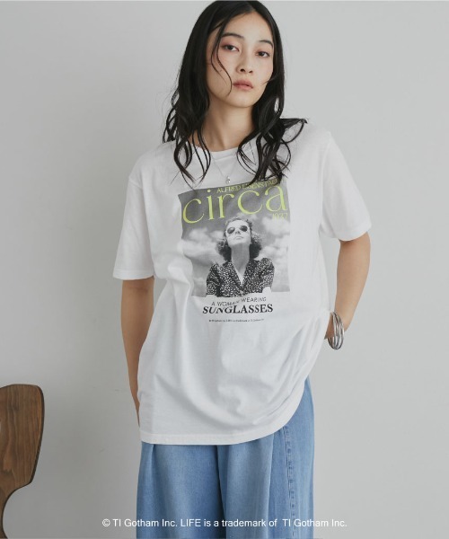 GOOD ROCK SPEED（グッドロックスピード）の「【GOOD ROCK SPEED】LIFE PC/PHOTE TEE（Tシャツ/カットソー・レディース・オフホワイト/ホワイト・MEDIUM）」の4枚目の写真