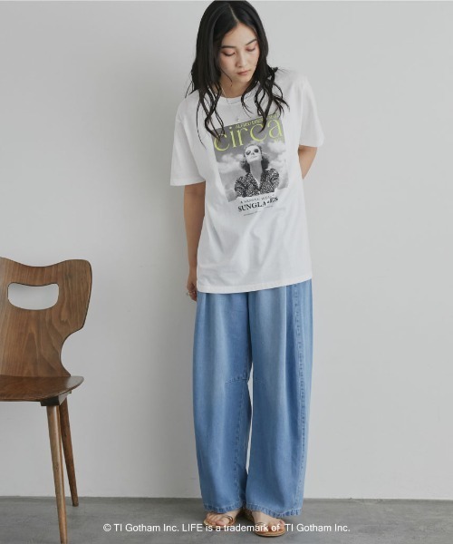 GOOD ROCK SPEED（グッドロックスピード）の「【GOOD ROCK SPEED】LIFE PC/PHOTE TEE（Tシャツ/カットソー・レディース・オフホワイト/ホワイト・MEDIUM）」の5枚目の写真