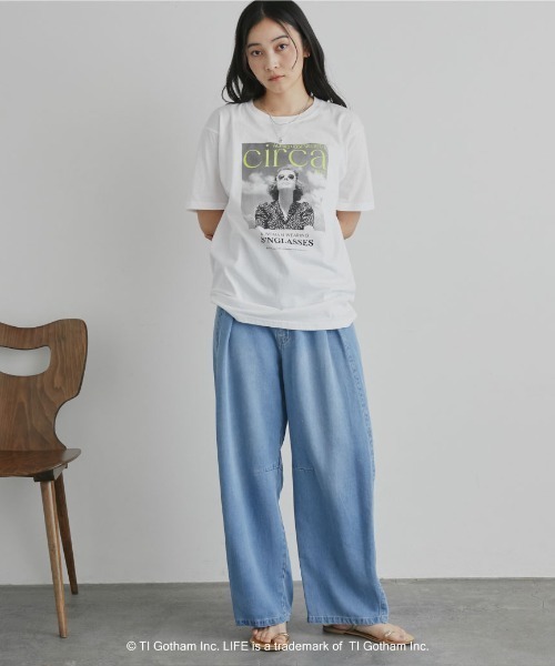 GOOD ROCK SPEED（グッドロックスピード）の「【GOOD ROCK SPEED】LIFE PC/PHOTE TEE（Tシャツ/カットソー・レディース・オフホワイト/ホワイト・MEDIUM）」の6枚目の写真