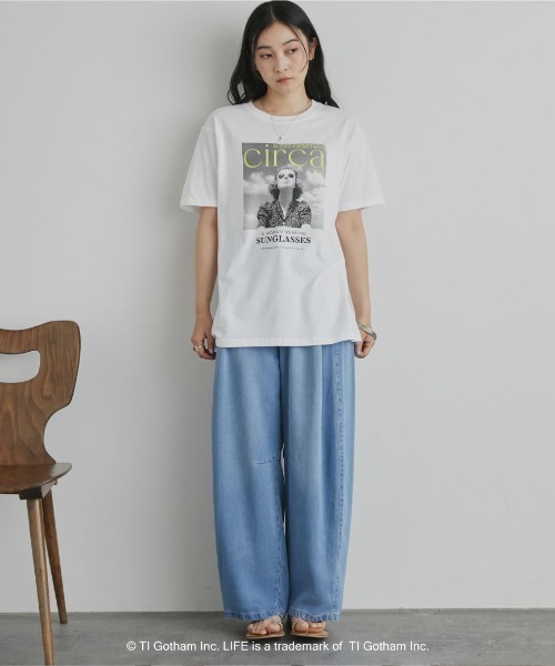 GOOD ROCK SPEED（グッドロックスピード）の「【GOOD ROCK SPEED】LIFE PC/PHOTE TEE（Tシャツ/カットソー・レディース・オフホワイト/ホワイト・MEDIUM）」の8枚目の写真