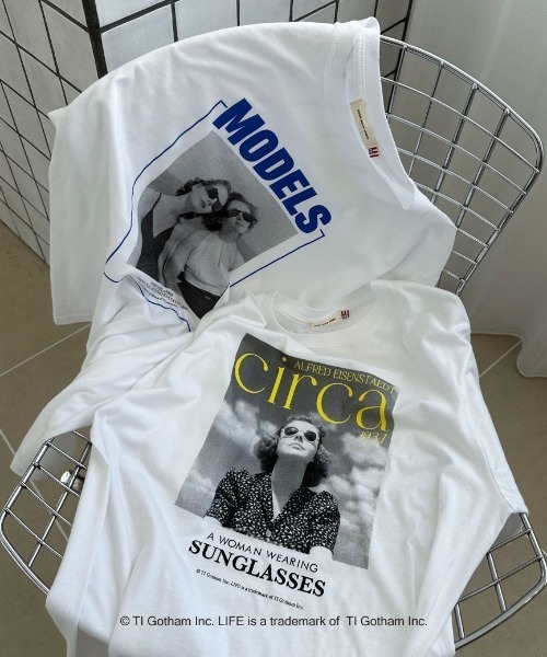 GOOD ROCK SPEED（グッドロックスピード）の「【GOOD ROCK SPEED】LIFE PC/PHOTE TEE（Tシャツ/カットソー・レディース・オフホワイト/ホワイト・MEDIUM）」の12枚目の写真