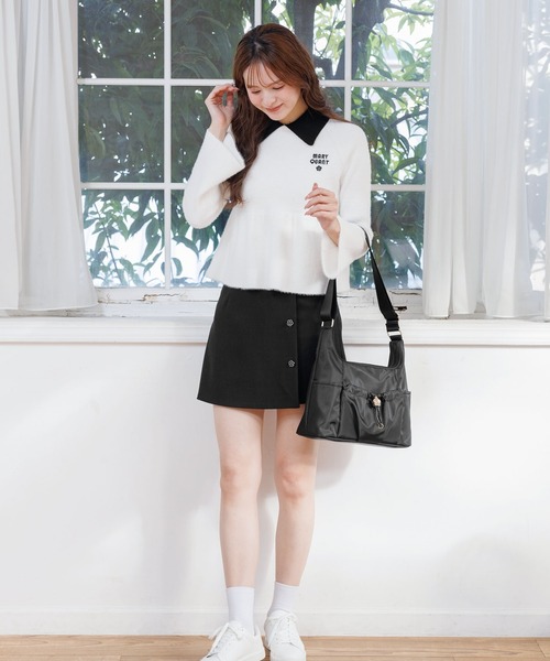 MARY QUANT（マリークワント）の「デイジードロストポケット ショルダー（ショルダーバッグ・レディース・ブラック/ピーコック・FREE）」の7枚目の写真