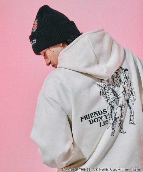 最終値下げ★STRANGER THINGS ニコアンド　コラボ　パーカー　M STRANGER THINGS】コラボ配色パーカー（パーカー）｜niko and