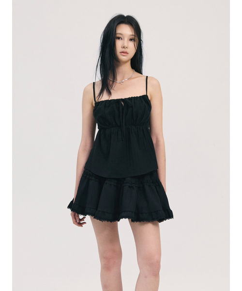 BABLETWO(ビーエイブルトゥー)の「saya frill skirt-black(スカート・レディース・その他・ONE SIZE)」の2枚目の写真