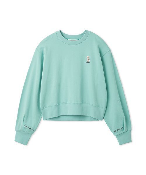 LILY BROWN（リリーブラウン）の「Lily Bearラブレターモチーフスウェット（スウェット・レディース・チャコールグレー/ターコイズブルー/ネイビー/ピンク・F）」の15枚目の写真