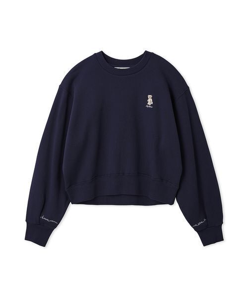 LILY BROWN（リリーブラウン）の「Lily Bearラブレターモチーフスウェット（スウェット・レディース・チャコールグレー/ターコイズブルー/ネイビー/ピンク・F）」の16枚目の写真