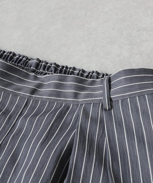 antiqua(アンティカ)の「ストライプ柄 ワイドパンツ(その他パンツ・レディース・グレー/ブラック・LARGE/MEDIUM)」の13枚目の写真