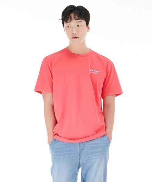 CHASECULT(チェイスカルト)の「男性エッセンシャルクール半袖Tシャツ-CCZK5807E0P(Tシャツ/カットソー・メンズ・ピンク・FREE)」の1枚目の写真