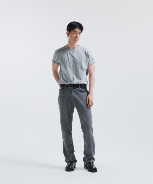 51%（フィフティーワンパーセント）の「Metal Logo T-Shirt - Deep Melange（Tシャツ/カットソー・メンズ・その他・L/M）」の2枚目の写真