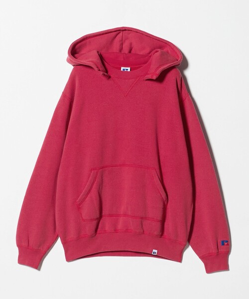 Russell Athletic（ラッセルアスレティック）の「＜RUSSELL ATHLETIC × BEAUTY&YOUTH＞フェード アフター フード パーカー（パーカー・メンズ・レッド/ブラック・L/XL/M）」の2枚目の写真