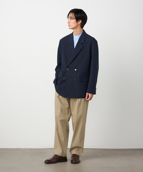 COMME CA ISM(コムサイズム)の「【セットアップ対応】ウールライク ダブルブレザージャケット(その他アウター・メンズ・ネイビー・X-LARGE/LARGE/MEDIUM/SMALL)」の8枚目の写真