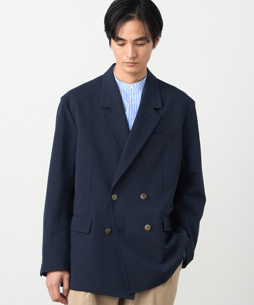 COMME CA ISM(コムサイズム)の「【セットアップ対応】ウールライク ダブルブレザージャケット(その他アウター・メンズ・ネイビー・X-LARGE/LARGE/MEDIUM/SMALL)」の9枚目の写真