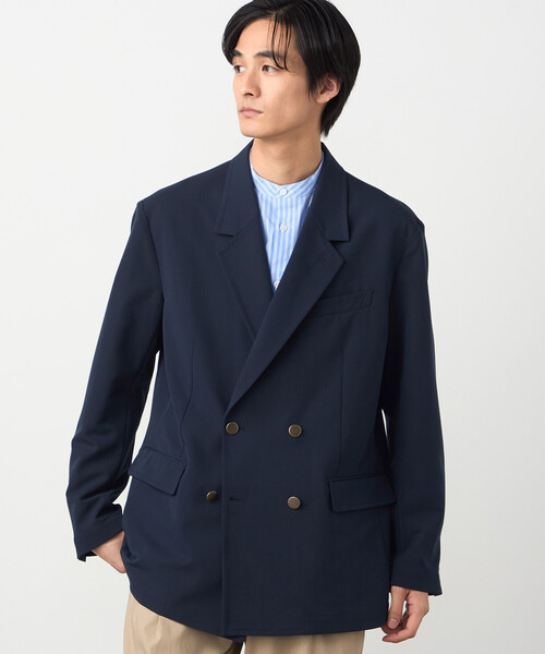 COMME CA ISM(コムサイズム)の「【セットアップ対応】ウールライク ダブルブレザージャケット(その他アウター・メンズ・ネイビー・X-LARGE/LARGE/MEDIUM/SMALL)」の11枚目の写真