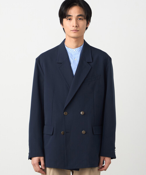 COMME CA ISM(コムサイズム)の「【セットアップ対応】ウールライク ダブルブレザージャケット(その他アウター・メンズ・ネイビー・X-LARGE/LARGE/MEDIUM/SMALL)」の12枚目の写真