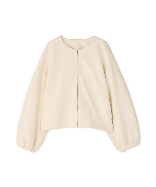 NATURAL BEAUTY BASIC(ナチュラルビューティーベーシック)の「◇ノーカラーダンボールブルゾン(ブルゾン・レディース・ブラック/オフホワイト/ベージュ・FREE)」の14枚目の写真