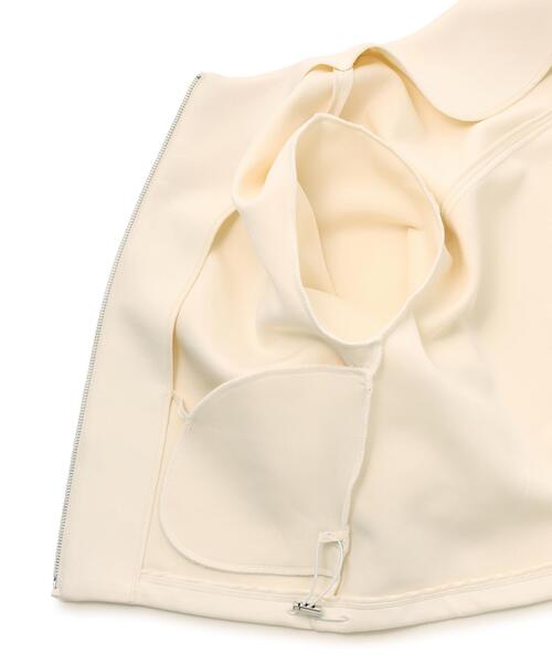 NATURAL BEAUTY BASIC(ナチュラルビューティーベーシック)の「◇ノーカラーダンボールブルゾン(ブルゾン・レディース・ブラック/オフホワイト/ベージュ・FREE)」の22枚目の写真