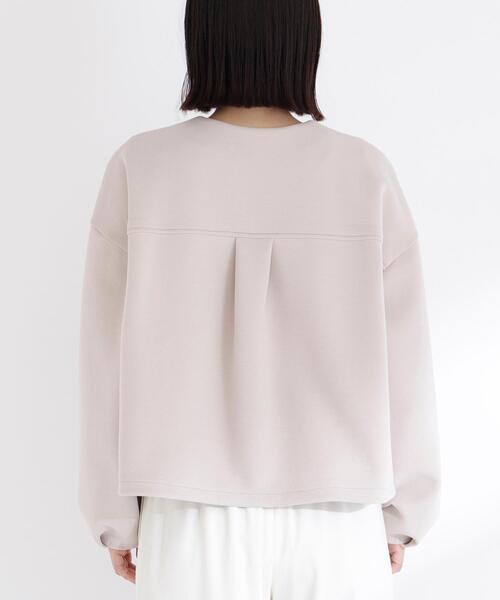 NATURAL BEAUTY BASIC(ナチュラルビューティーベーシック)の「◇ノーカラーダンボールブルゾン(ブルゾン・レディース・ブラック/オフホワイト/ベージュ・FREE)」の9枚目の写真