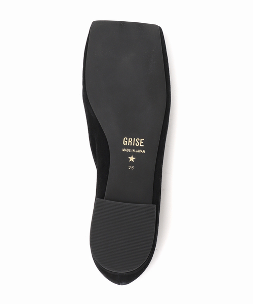 GRISE（グリーズ）の「GRISEレザーワイドスクエアスリットフラット（その他シューズ・レディース・ベージュ/ブラック・22cm/22.5cm/23cm/23.5cm/24cm/24.5cm/25cm）」の19枚目の写真