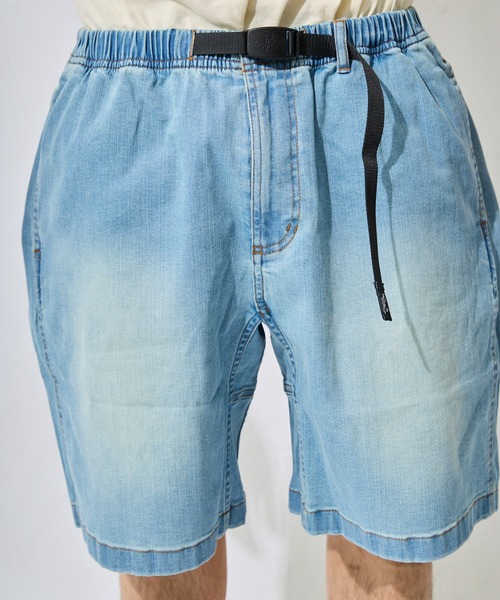 ムラサキスポーツ(ムラサキスポーツ)の「DEAR LAUREL/ディアローレル×GRAMICCI ハーフパンツ メンズ 【グラミチコラボ】DENIM LOOSE SHORT GMP6-S2067(その他パンツ・メンズ・ブラック/ライトインディゴブルー/ワンウォッシュ・M/L)」の1枚目の写真